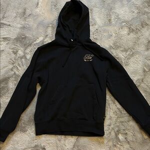 Nike Black Hoodie with Gold Logo